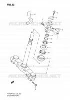 COLONNE DE DIRECTION pour Suzuki BURGMAN 400 2010