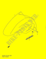 GARDE BOUE AVANT (MODEL L0) pour Suzuki BURGMAN 400 2010