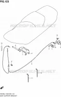 SUPPORT   VERROUILLAGE DE SELLE pour Suzuki BURGMAN 400 2011