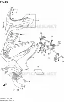 CARENAGES AVANT (AN400L2 E02) pour Suzuki BURGMAN 400 2012