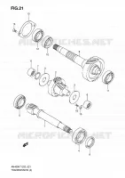 TRANSMISSION (2) pour Suzuki BURGMAN 400 2009