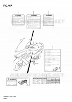 ETIQUETTE (MODEL L0) pour Suzuki BURGMAN 400 2010