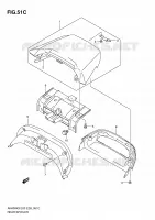 CARENAGES ARRIERE (AN400SK5/SK6) pour Suzuki BURGMAN 400 2004
