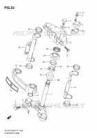 COLONNE DE DIRECTION (EN125 2AK9) pour Suzuki EN 125 2009