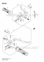 LEVIERS   POIGNEES (EN125HU/HUZ) pour Suzuki EN 125 2009