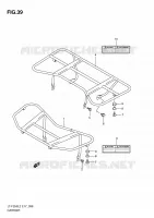 PORTE PAQUET (LT F250L2 E24) pour Suzuki OZARK 250 2012