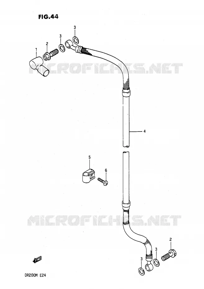 DURITE DE FREIN AVANT Suzuki MOTO 200 DR 1987  DR200H(E24)