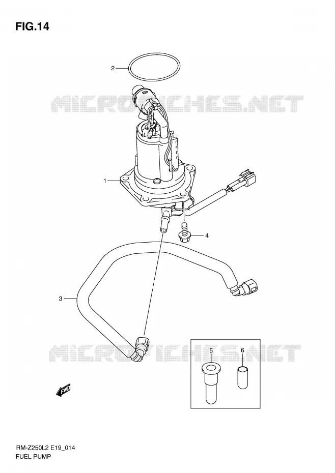 POMPE A ESSENCE Suzuki MOTO 250 RM-Z 2012  RM-Z250L2(E19)