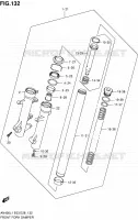 FOURCHE (AN400ZAL1 E28) pour Suzuki BURGMAN 400 2011