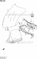 CARENAGE   SUPPORT DE COMPTEUR pour Suzuki BURGMAN 400 2012