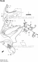 CARENAGES AVANT (AN400ZAL2 E02) pour Suzuki BURGMAN 400 2012