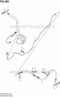 DURITE DE FREIN ARRIERE (AN400ZAL2 E51) pour Suzuki BURGMAN 400 2012