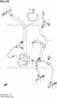 DURITE DE FREIN AVANT (AN400ZAL2 E19) pour Suzuki BURGMAN 400 2012