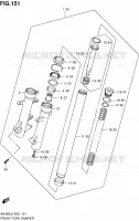 FOURCHE (AN400ZAL2 E19) pour Suzuki BURGMAN 400 2012