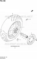 ROUE ARRIERE (AN400L2 E19) pour Suzuki BURGMAN 400 2012