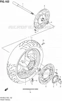 ROUE AVANT (AN400AL2 E19) pour Suzuki BURGMAN 400 2012