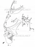 CARENAGES AVANT (MODELE K5/K6) pour Suzuki BURGMAN 400 2006