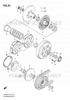 TRANSMISSION (1) pour Suzuki BURGMAN 400 2011