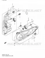 PHARE (AN400L1 E19) pour Suzuki BURGMAN 400 2012