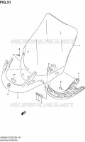 PARE BRISE (AN650K3/K4/K5) pour Suzuki BURGMAN 650 2005