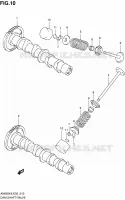 ARBRE A CAMES   VALVE pour Suzuki BURGMAN 650 2006