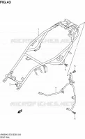 CADRE ARRIERE pour Suzuki BURGMAN 650 2007