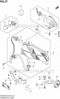ENSEMBLE FEU ARRIERE   CLIGNOTANTS pour Suzuki BURGMAN 650 2008