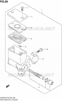 MAITRE CYLINDRE ARRIERE pour Suzuki BURGMAN 650 2008
