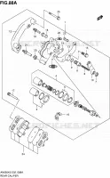 ETRIER DE FREIN ARRIERE (MODEL K9/L0) pour Suzuki BURGMAN 650 2009