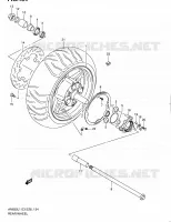 ROUE ARRIERE (AN650AL1 E28) pour Suzuki BURGMAN 650 2011