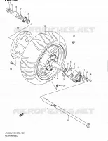 ROUE ARRIERE (AN650L1 E03) pour Suzuki BURGMAN 650 2011