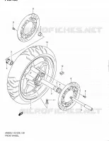 ROUE AVANT (AN650L1 E03) pour Suzuki BURGMAN 650 2011