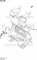 BOITE AVANT (AN650AL1 E19) pour Suzuki BURGMAN 650 2011