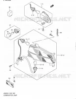 ENSEMBLE FEU ARRIERE   CLIGNOTANTS (AN650AL1 E02) pour Suzuki BURGMAN 650 2011