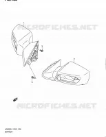 RETROVISEUR (AN650L1 E19) pour Suzuki BURGMAN 650 2011