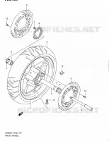 ROUE AVANT (AN650AL1 E24) pour Suzuki BURGMAN 650 2011