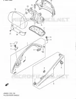 SUPPORT DOSSERET (AN650AL1 E19) pour Suzuki BURGMAN 650 2011