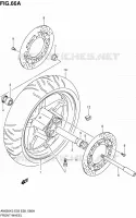 ROUE AVANT (AN650K4/K5) pour Suzuki BURGMAN 650 2005