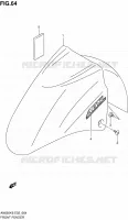 GARDE BOUE AVANT (MODELE K6) pour Suzuki BURGMAN 650 2006