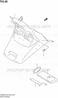 GARDE BOUE ARRIERE pour Suzuki BURGMAN 650 2006