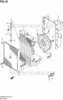 RADIATEUR MOTEUR/TRANSMISSION 650 suzuki-moto BURGMAN 2007 7152019