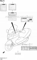 ETIQUETTE pour Suzuki BURGMAN 650 2009