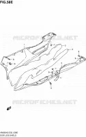 CARENAGES INFERIEUR (AN650AL0) pour Suzuki BURGMAN 650 2010