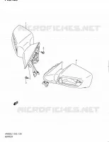RETROVISEUR (AN650AL1 E02) pour Suzuki BURGMAN 650 2012