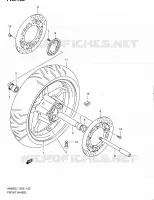 ROUE AVANT (AN650AL1 E02) pour Suzuki BURGMAN 650 2012
