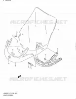 PARE BRISE (AN650L1 E33) pour Suzuki BURGMAN 650 2011