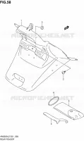 GARDE BOUE ARRIERE pour Suzuki BURGMAN 650 2012