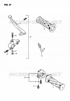 ENSEMBLE LEVIERS   POIGNEES pour Suzuki AP 50 1998