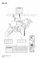 ETIQUETTE (VZR1800ZL2 E33) pour Suzuki INTRUDER 1800 2012