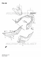 GARDE BOUE ARRIERE (VZR1800ZL2 E19) pour Suzuki INTRUDER 1800 2012